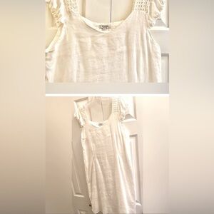 Linen midi dress M-L